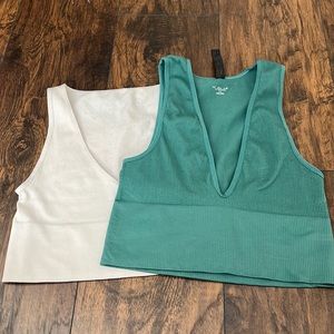 Urban outfitters tight deep V top bundle